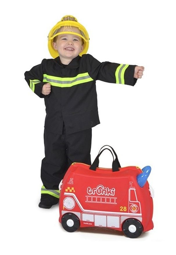 Trunki Wóz strażacki Frank TRU-0254. Materiał: guma. Styl: wakacyjny, młodzieżowy