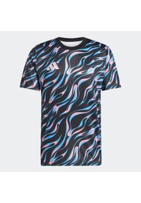 Adidas - Koszulka piłkarska ADIDAS treningowa. Kolor: wielokolorowy, niebieski, czarny. Sport: piłka nożna