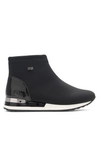 Remonte Botki R2571-02 Czarny. Kolor: czarny. Materiał: materiał