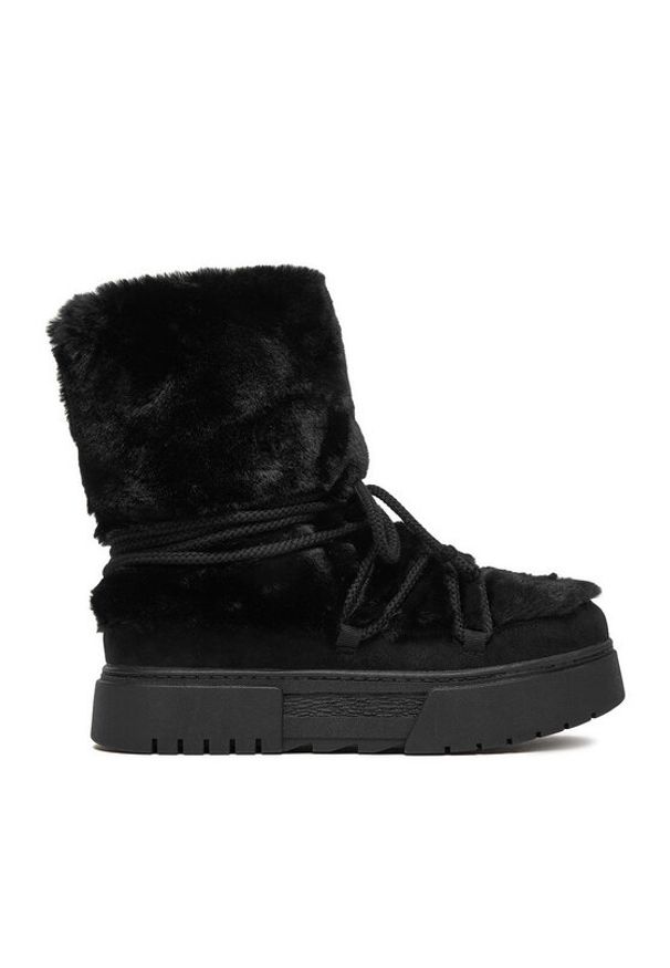 DeeZee Śniegowce HX24020-1 Czarny. Kolor: czarny. Materiał: materiał