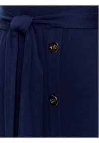 Lauren Ralph Lauren Sukienka dzianinowa 250889290 Granatowy Slim Fit. Kolor: niebieski. Materiał: dzianina, bawełna