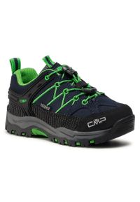 Trekkingi CMP Kids Rigel Low Trekking Shoes Wp 3Q13244J B.Blue/Gecko 51AK 1. Kolor: niebieski. Materiał: zamsz, skóra