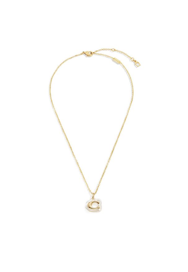 Naszyjnik Coach. Materiał: złote. Kolor: złoty