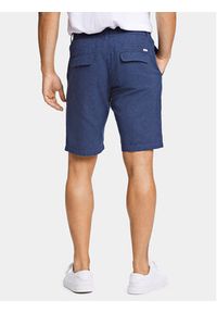 Lindbergh Szorty materiałowe 30-508003 Granatowy Relaxed Fit. Kolor: niebieski. Materiał: bawełna, len #9