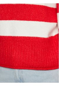 Tommy Jeans Sweter Stripe Badge DW0DW14956 Czerwony Regular Fit. Kolor: czerwony. Materiał: syntetyk #5