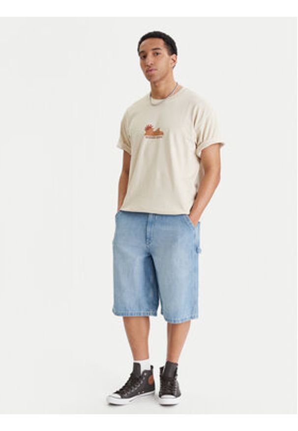 Billabong T-Shirt Shore Og EBYZT00496 Beżowy Regular Fit. Kolor: beżowy. Materiał: bawełna