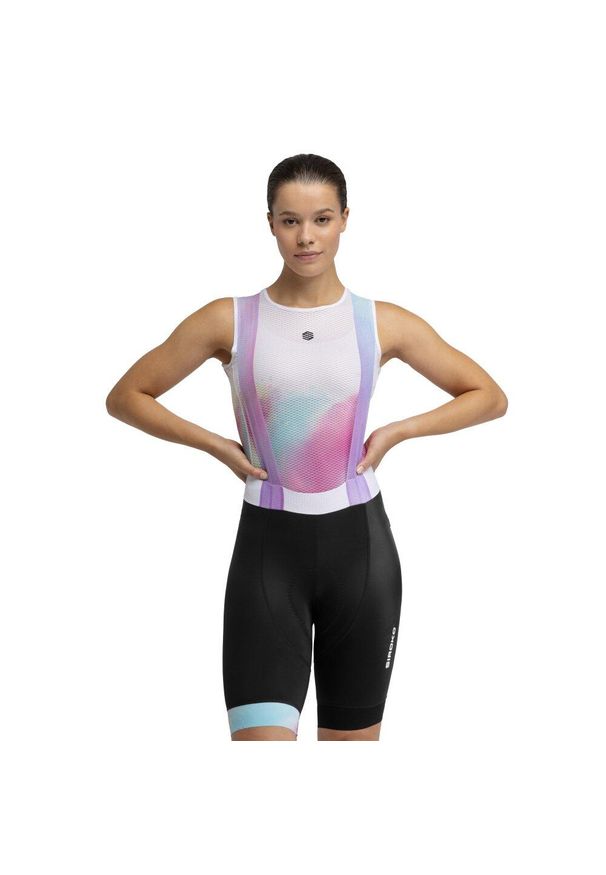 SIROKO - Damskie spodenki rowerowe z szelkami Kolarstwo Siroko BX Dauw. Kolor: czarny. Sport: kolarstwo