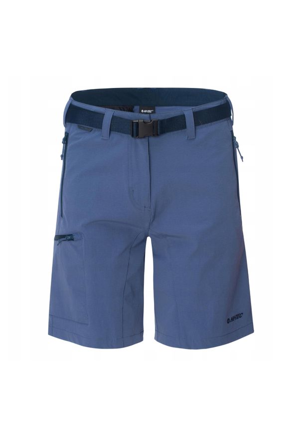 Hi-tec - Spodenki Damskie Janse. Kolor: niebieski, wielokolorowy, zielony. Sport: turystyka piesza