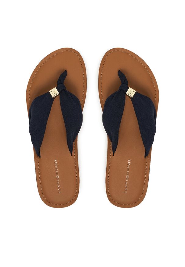 TOMMY HILFIGER - Japonki Tommy Hilfiger. Kolor: niebieski