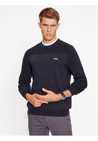 BOSS - Boss Sweter Momentum-X_Cn 50498559 Granatowy Regular Fit. Kolor: niebieski. Materiał: syntetyk