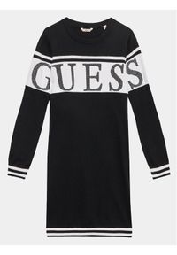 Guess Sukienka codzienna J3YK03 Z38B0 Czarny Regular Fit. Okazja: na co dzień. Kolor: czarny. Materiał: bawełna. Typ sukienki: proste. Styl: casual