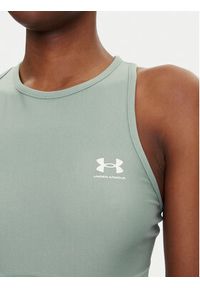 Under Armour Koszulka techniczna HeatGear 1388694 Zielony Slim Fit. Kolor: zielony. Materiał: syntetyk