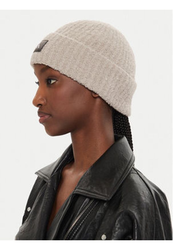 Calvin Klein Czapka Hardware K60K612652 Beżowy. Kolor: beżowy. Materiał: akryl