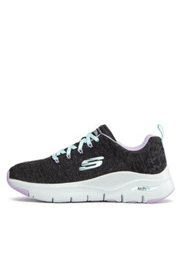 skechers - Skechers Sneakersy Skechers Arch Fit Comfy Wave Szary. Kolor: szary. Materiał: materiał