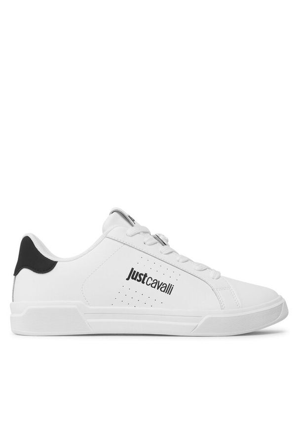 Sneakersy Just Cavalli. Kolor: biały