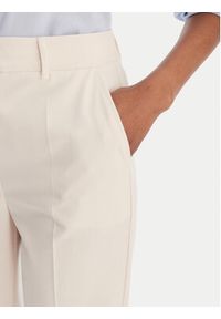Marella Spodnie materiałowe Pagina 2613131081 Kremowy Slim Fit. Kolor: kremowy. Materiał: syntetyk #4
