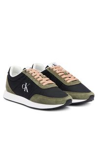 Calvin Klein Sneakersy Retro Runner Lace Up Nylon Mg YW0YW01990 Czarny. Kolor: czarny. Materiał: materiał #3