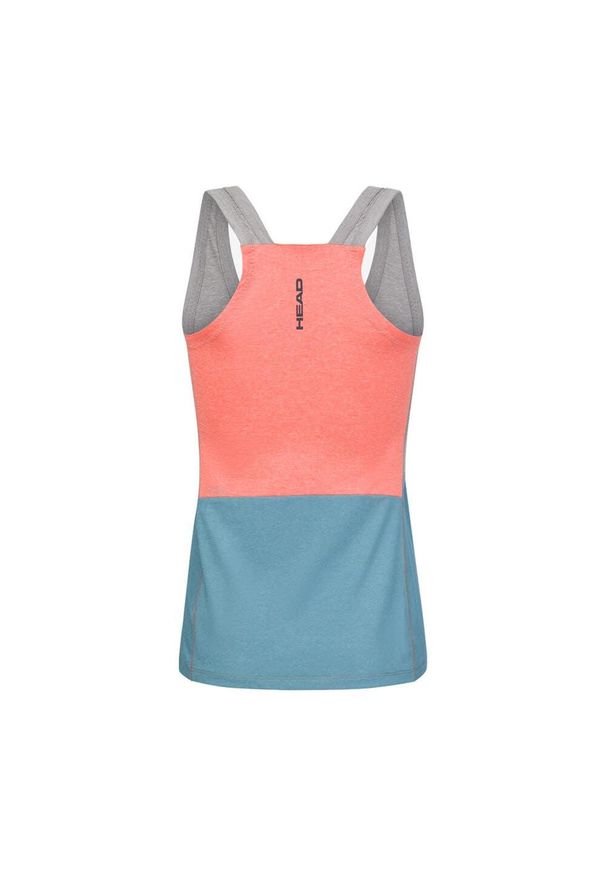 Head - Koszulka bez rękawów damska PADEL Tech Tank Top. Kolor: szary, niebieski, wielokolorowy. Materiał: materiał, jersey. Długość rękawa: bez rękawów