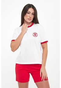 JOOP! Jeans - T-shirt damski z haftem Tordis JOOP! JEANS. Wzór: haft #1