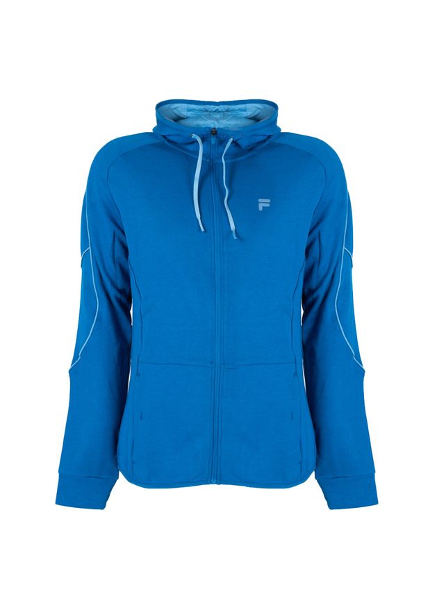 Fila Bluza "Training-Roviogo" | FAM0292 | Mężczyzna | Niebieski. Typ kołnierza: kaptur. Kolor: niebieski. Materiał: poliester, bawełna. Długość: długie