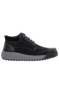 Buty Lee Cooper LCJ-23-33-3012M - czarne. Zapięcie: sznurówki. Kolor: czarny. Materiał: nubuk, skóra, guma. Szerokość cholewki: normalna