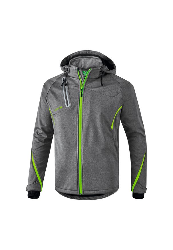 ERIMA - Kurtka Erima softshell fonction. Kolor: szary, wielokolorowy, zielony. Materiał: softshell. Sport: turystyka piesza, piłka ręczna