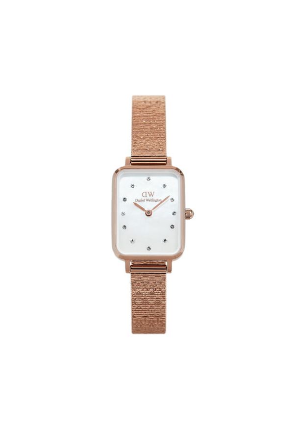 Daniel Wellington Zegarek Quadro Lumine Pressed Piano DW00100578 Złoty. Kolor: złoty