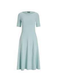 Lauren Ralph Lauren - LAUREN RALPH LAUREN Sukienka codzienna 250863913015 Błękitny Regular Fit. Okazja: na co dzień. Kolor: niebieski. Materiał: bawełna. Typ sukienki: proste. Styl: casual