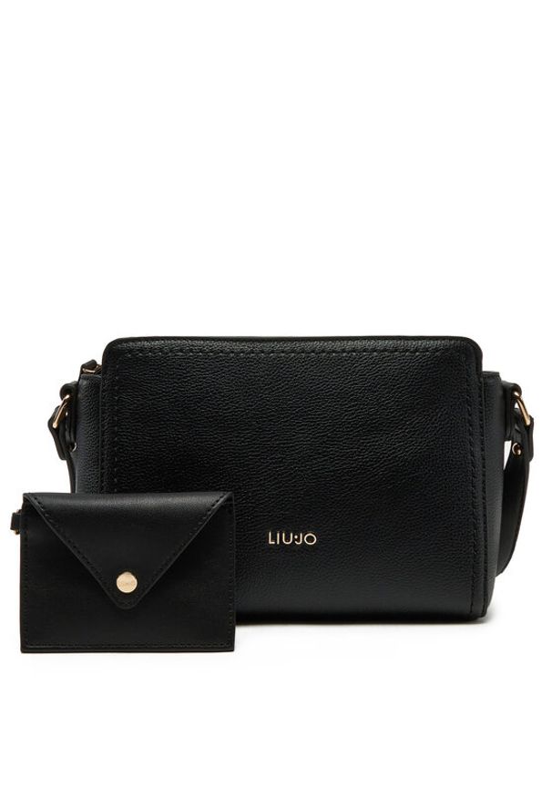 Liu Jo Torebka S Crossbody AA5161 E0058 Czarny. Kolor: czarny. Materiał: skórzane