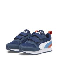 Puma - Dziecięce buty sportowe R78 PUMA Persian Blue White Inky Regal. Kolor: niebieski, wielokolorowy, biały. Sezon: lato