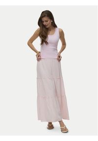 Vero Moda Top Chole 10344951 Różowy Regular Fit. Kolor: różowy. Materiał: bawełna #4