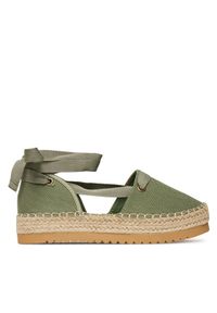 DeeZee Espadryle ZYLS093 Zielony. Kolor: zielony. Materiał: materiał