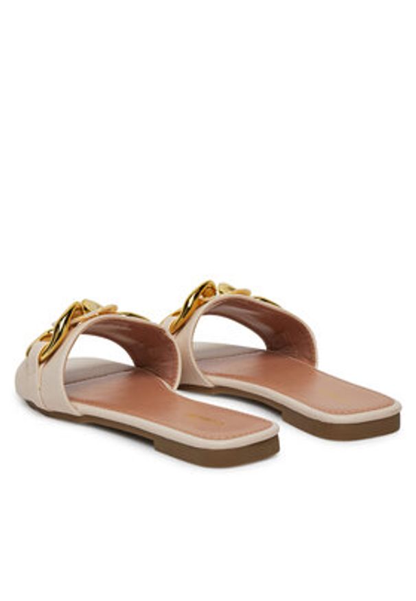 DeeZee Klapki Q28-2 Beżowy. Kolor: beżowy. Materiał: syntetyk, materiał