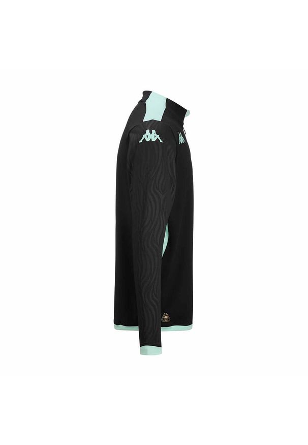 Kappa - Dziecięca bluza dresowa Metz Ablas Pro 8 2024/25. Kolor: czarny. Materiał: dresówka. Sport: piłka nożna