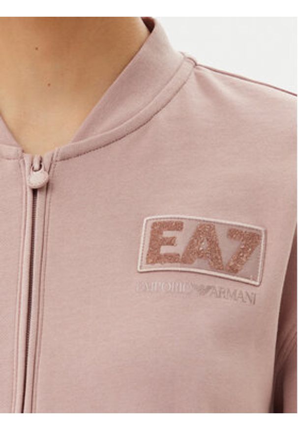 EA7 Emporio Armani Bluza 7W000178 AF12473 U4079 Różowy Regular Fit. Kolor: różowy. Materiał: bawełna
