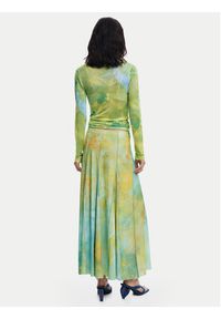 Desigual Spódnica maxi Desvanecer 25WWFK06 Zielony Regular Fit. Kolor: zielony. Materiał: syntetyk #4