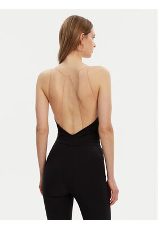 Elisabetta Franchi Body BO-030-51E2-V260 Czarny. Kolor: czarny. Materiał: satyna, syntetyk
