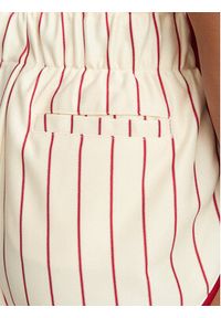 Adidas - adidas Szorty sportowe Pinstripe Firebird KR9553 Kremowy Loose Fit. Kolor: kremowy. Materiał: syntetyk #4