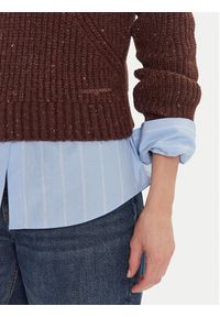 Tommy Jeans Sweter DW0DW21686 Brązowy Relaxed Fit. Kolor: brązowy. Materiał: syntetyk #3