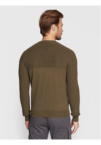 North Sails Sweter 699506 Khaki Regular Fit. Kolor: brązowy. Materiał: bawełna #3