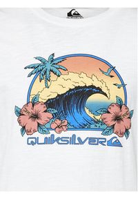 Quiksilver T-Shirt Riding Today EQYZT07676 Biały Regular Fit. Kolor: biały. Materiał: bawełna #2