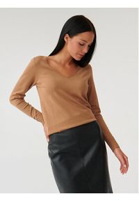 Tatuum Sweter Tessa 1 T2316.089 Brązowy Slim Fit. Kolor: brązowy. Materiał: wiskoza #3