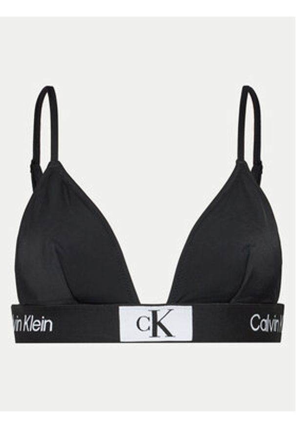 Calvin Klein Swimwear Góra od bikini KW0KW02451 Czarny. Kolor: czarny. Materiał: syntetyk
