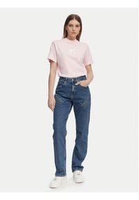 Karl Lagerfeld Jeans T-Shirt A1W17031 Różowy jasny Regular Fit. Kolor: różowy. Materiał: bawełna #4