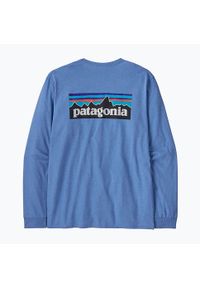 Longsleeve męski Patagonia P-6 Logo Responsibili. Kolor: niebieski. Długość rękawa: długi rękaw