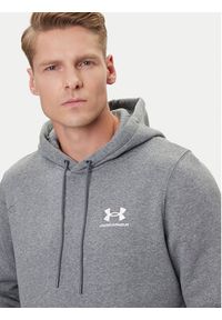 Under Armour Bluza UA Essential Fleece Hoodie 1373880 Szary Regular Fit. Kolor: szary. Materiał: bawełna #4