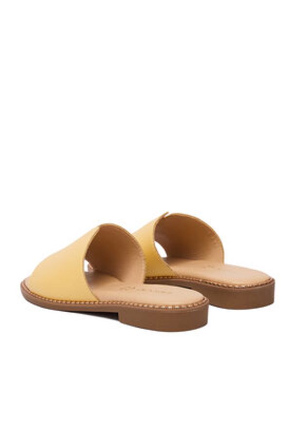 Lasocki Klapki CEO-RST-KM215-01 Żółty. Kolor: żółty. Materiał: skóra