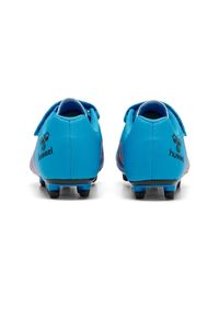 Dziecięce buty piłkarskie Hummel Top Star FG. Kolor: żółty, pomarańczowy, wielokolorowy, niebieski. Materiał: skóra, syntetyk. Szerokość cholewki: normalna. Sport: piłka nożna