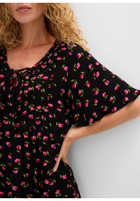 bonprix - Tunika z czystej wiskozy. Kolor: czarny. Materiał: wiskoza #2