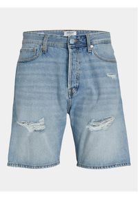 Jack & Jones - Jack&Jones Szorty jeansowe Jjitony 12252653 Niebieski Loose Fit. Kolor: niebieski. Materiał: bawełna